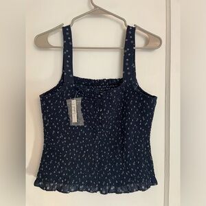 Madewell Smocked Tank Top Medium